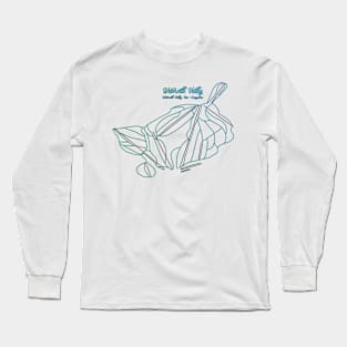 Waterville Valley Trail Map Long Sleeve T-Shirt